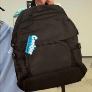 Cookies plain Black Backpack smell proof